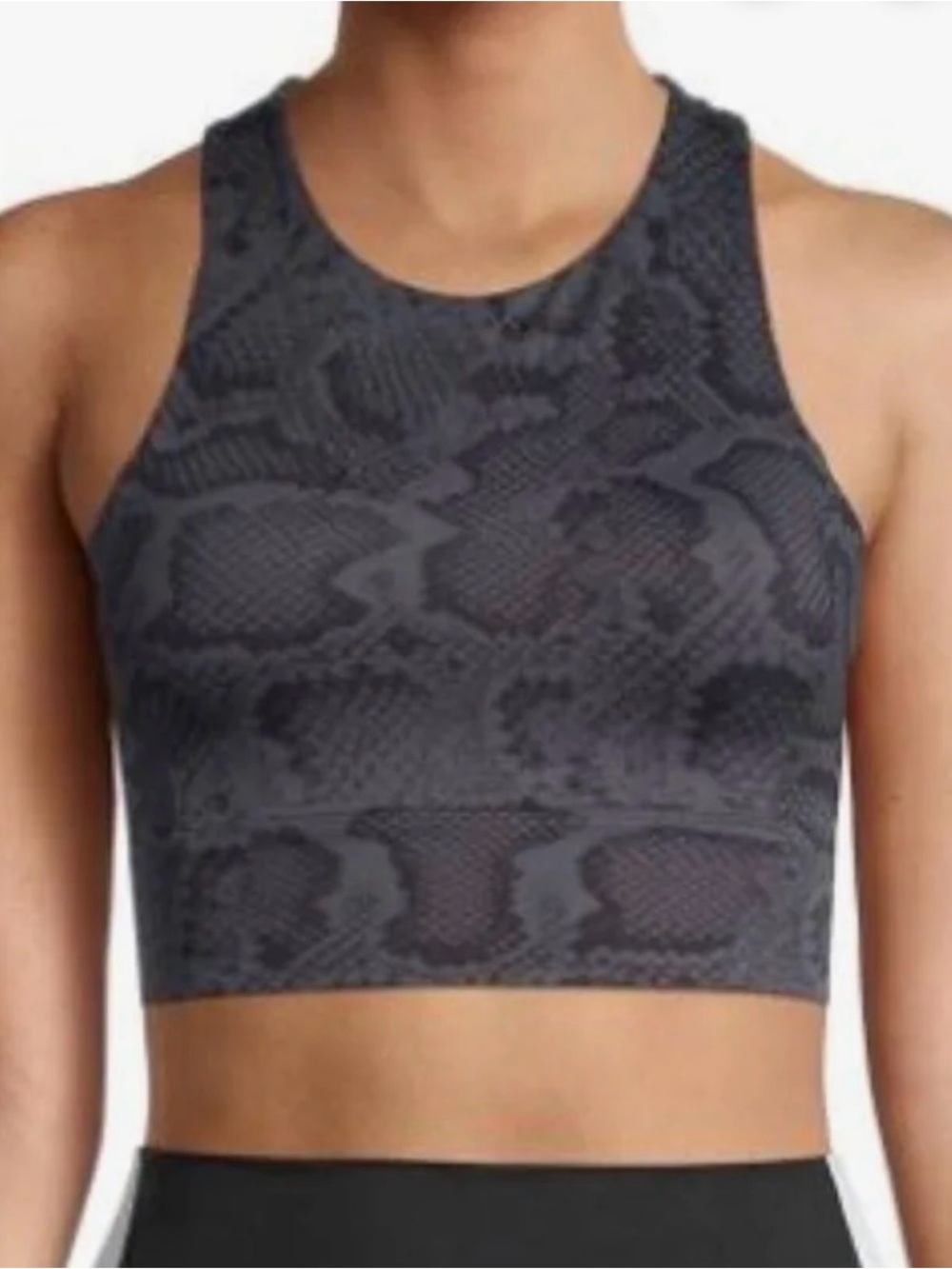 New ALLFENIX Python patterned sports bra Women’s Blue Patterned nylon sz small